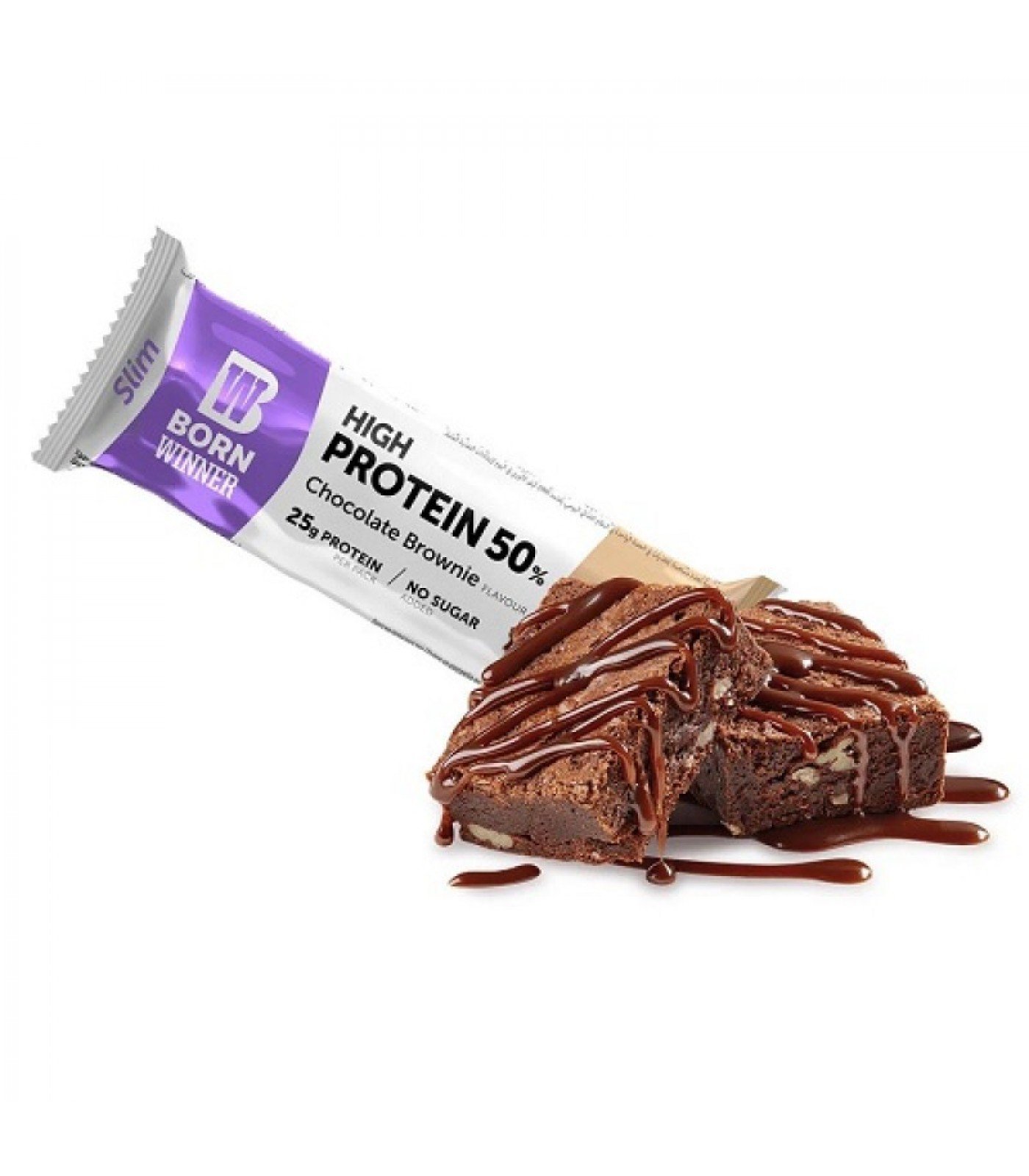 BORN WINNER Slim High Protein 50% Chocolate Brownie 50 гр